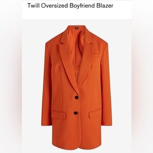 Beautiful Express oversized orange Boyfriend blazer in XS - new with tags!